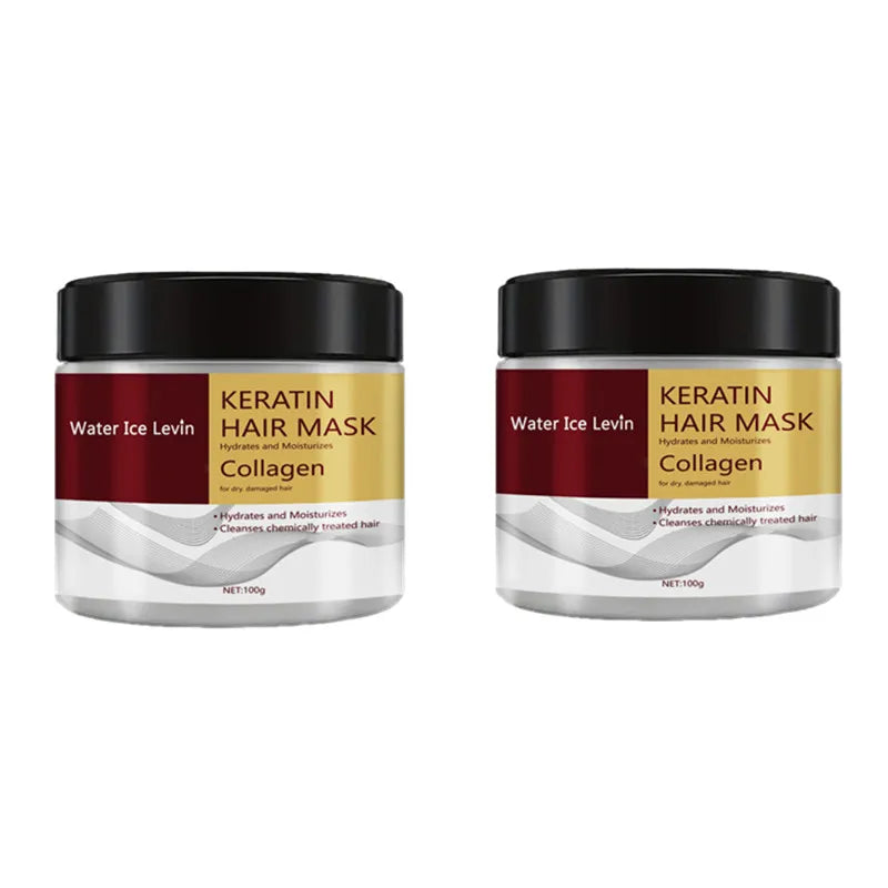 Collagen Keratin Hair Mask Dual Oil Control Moisturizer Conditioner Soft Smooth Frizz Damaged Repair Revitalize Hair Care