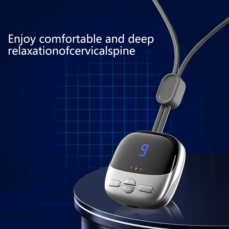 Smart Cervical Massager System - 5 Frequency Modes with Ergonomic Wrap Design for Office & Travel