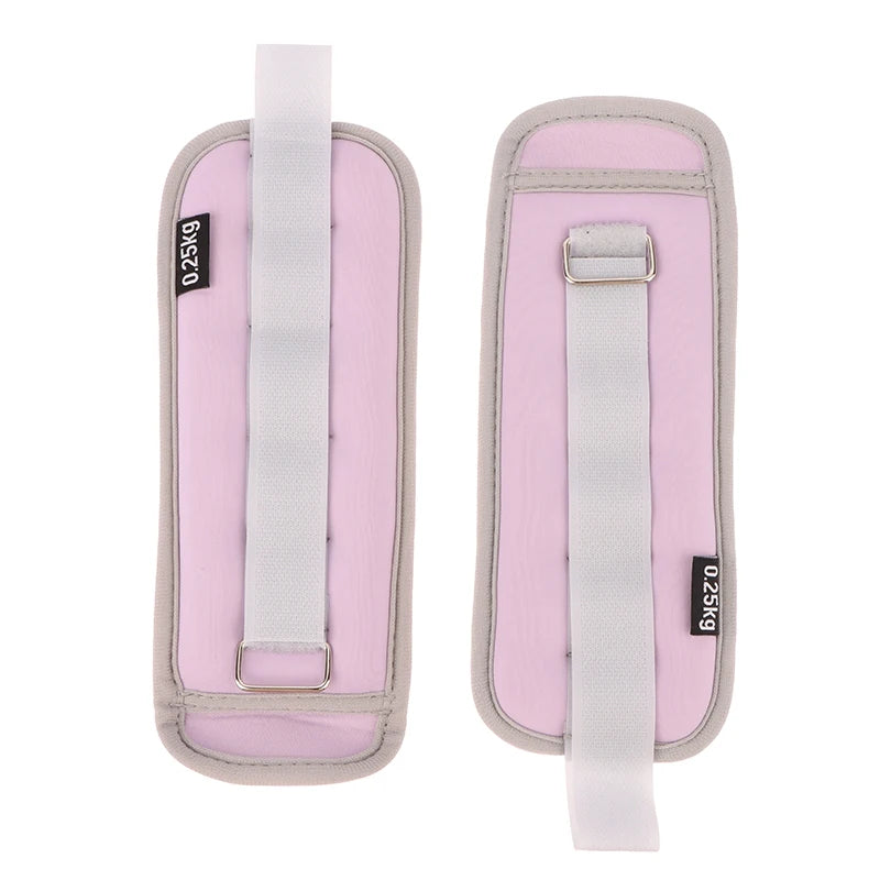 1Pair Adjustable Ankle Weights (0.25kg*2pcs) Neoprene Leg Arm Straps For Fitness Aerobics Physical Therapy For Women Men Kids