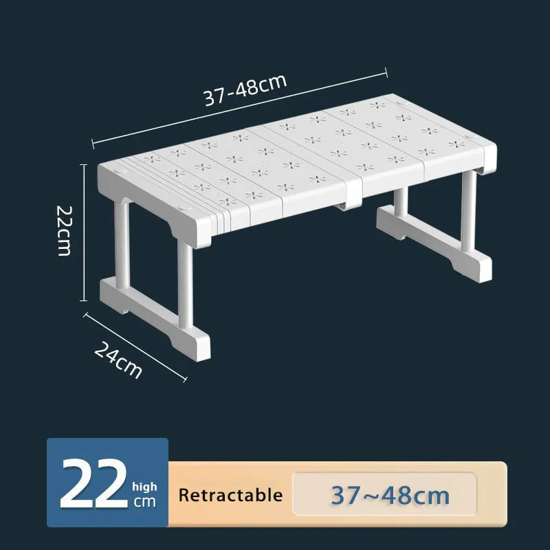 Stackable Wardrobe Layered Telescopic Racks Neat Kitchen Storage Divider Dorm Organizer Shelf Clothes Storage Partitions Rack