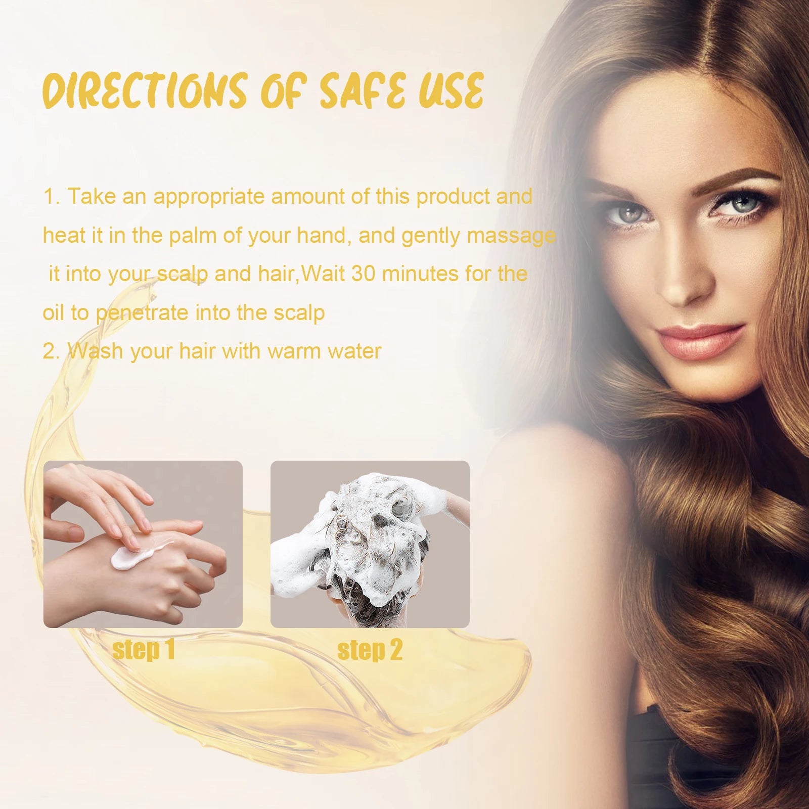 Jaysuing Batana oil For hair growth,Hydrating and Repairing Dry Hair,Improve Elasticity and Shine,Soft and Dense Hair Care Oil
