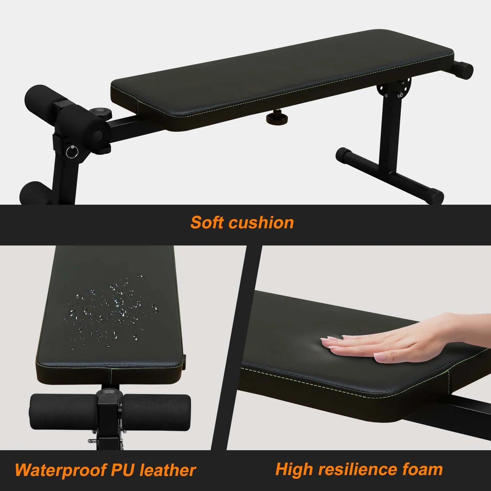Power Tower with Bench Pull Up Bar Dip Station Adjustable Height Dip Stand Heavy Duty Multi Function Fitness Rack
