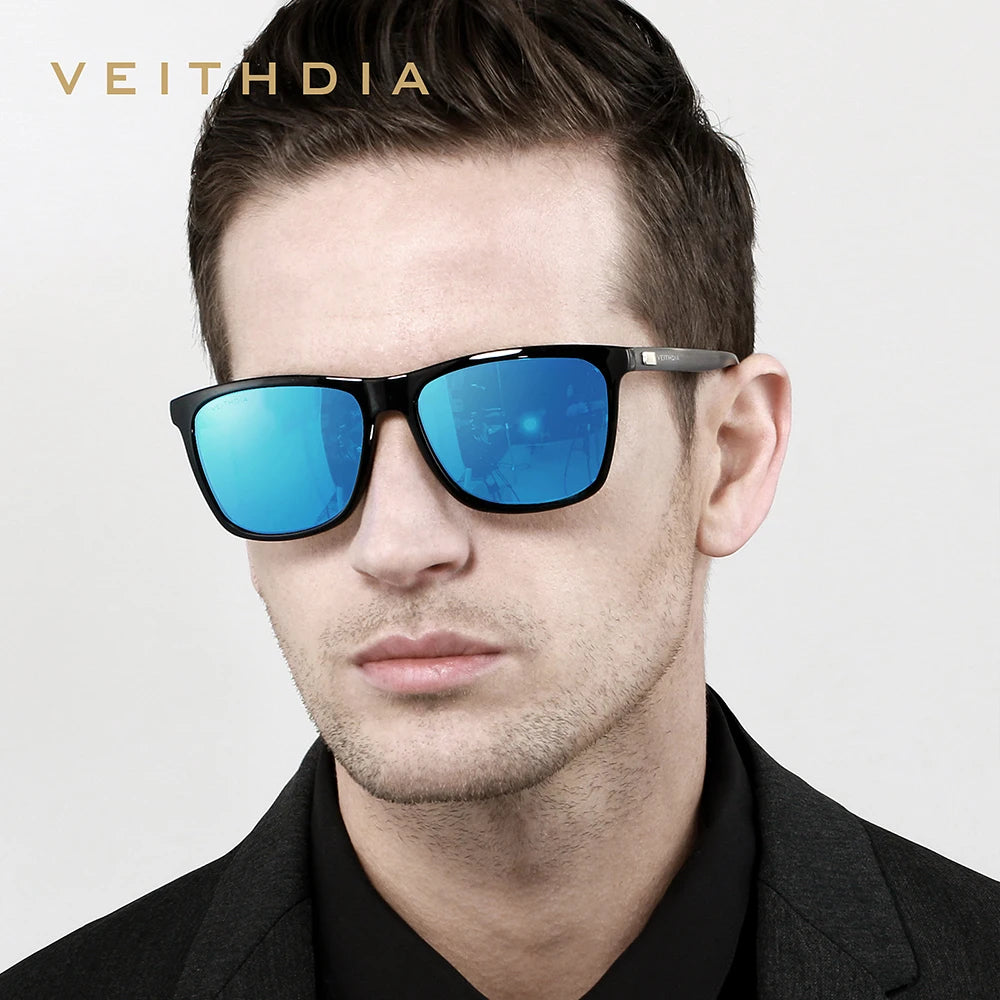 Polarized Sunglasses Men UV400 | Retro Aluminum TR90 Eyewear