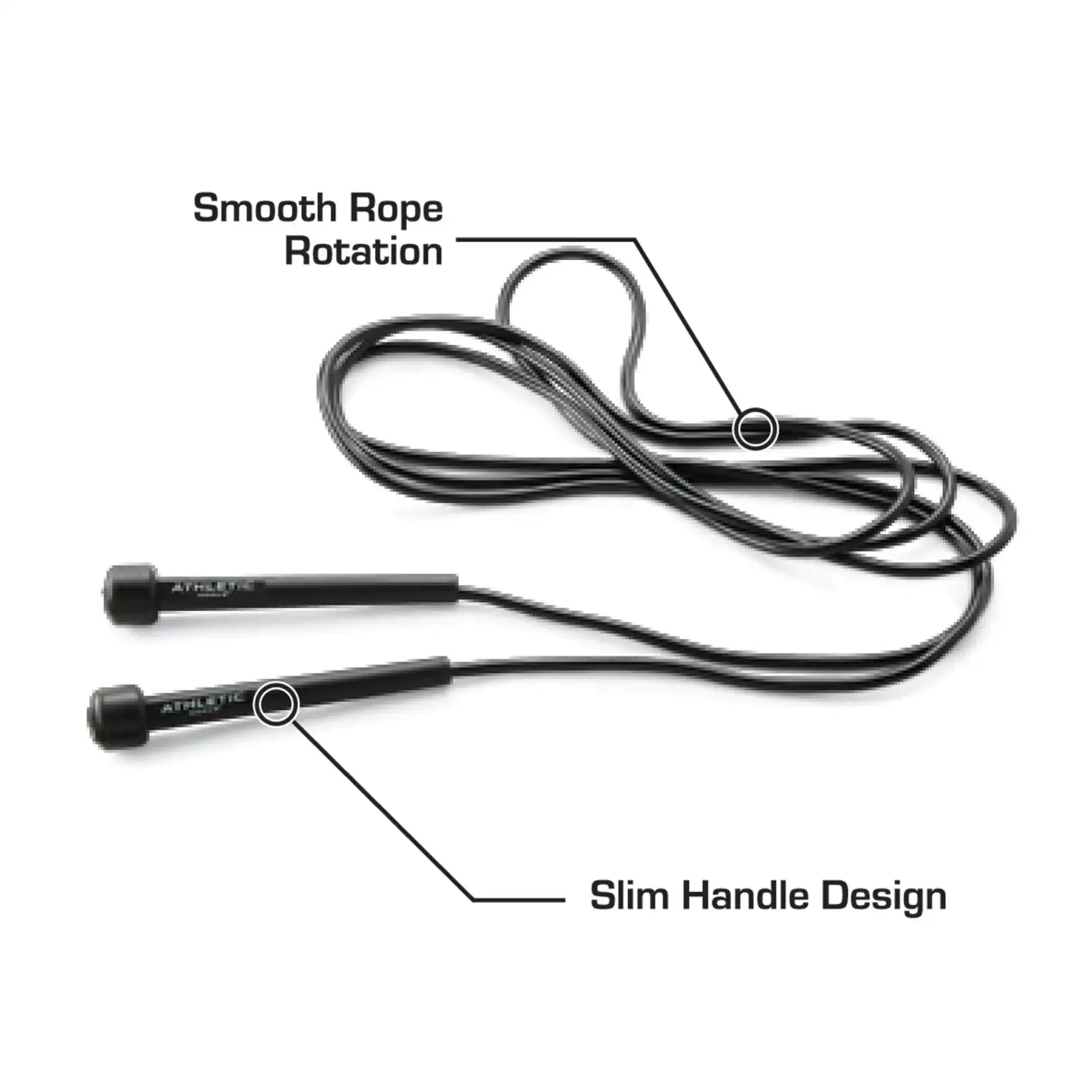Speed Jump Rope with Light Weight Handles, 9&