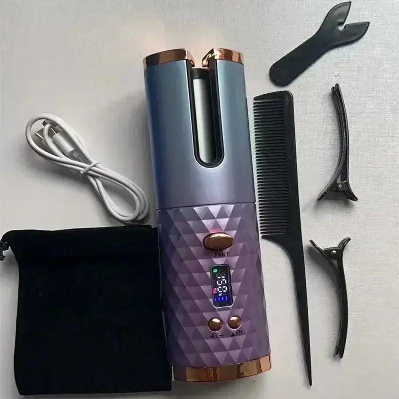 Portable Wireless Automatic Hair Curler 3 Color