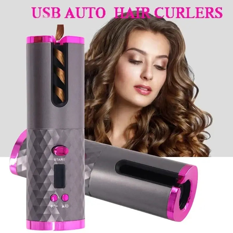 Portable Wireless Automatic Hair Curler 3 Color