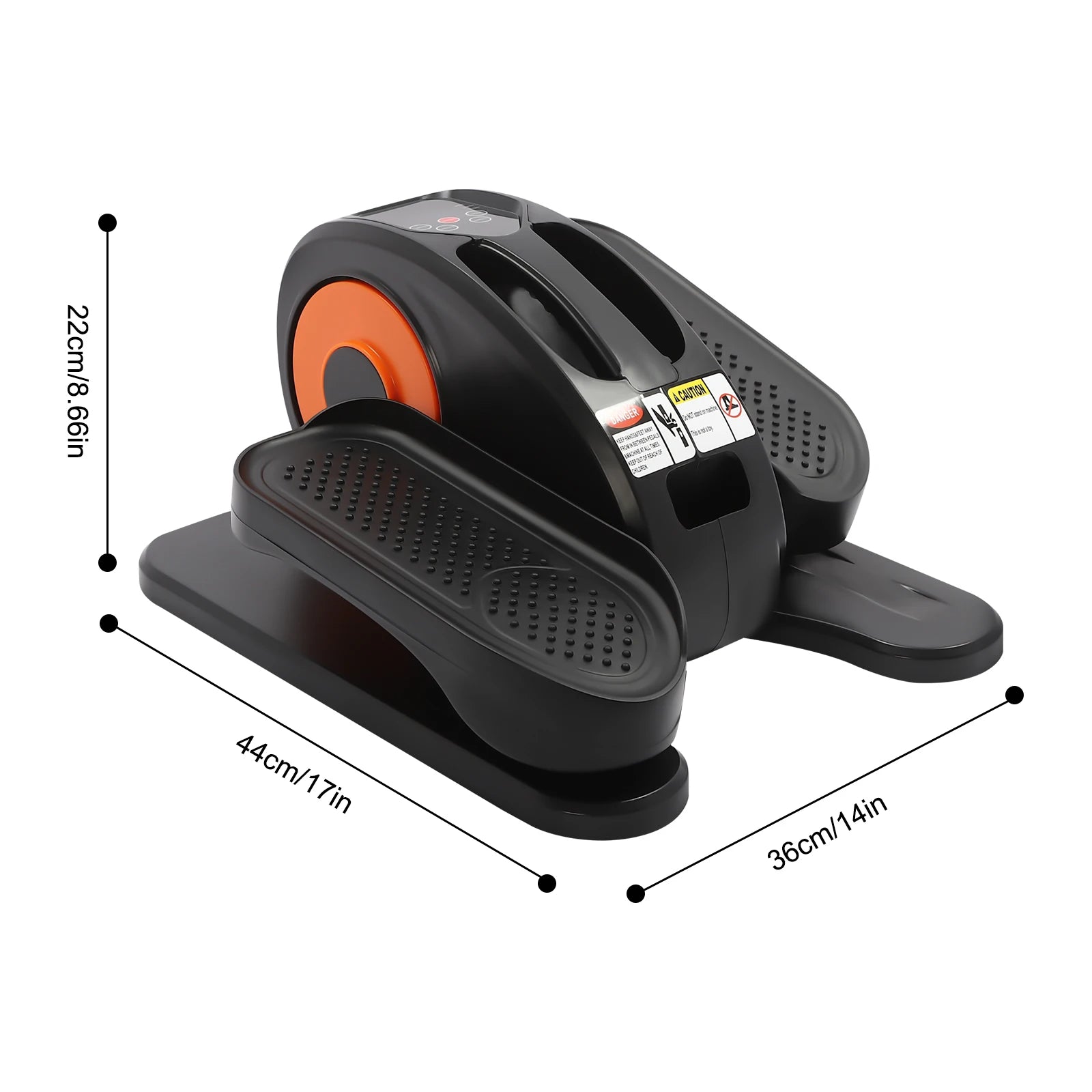 Under Desk Elliptical Machine Portable Pedal Ellipse Leg Exerciser LED Display