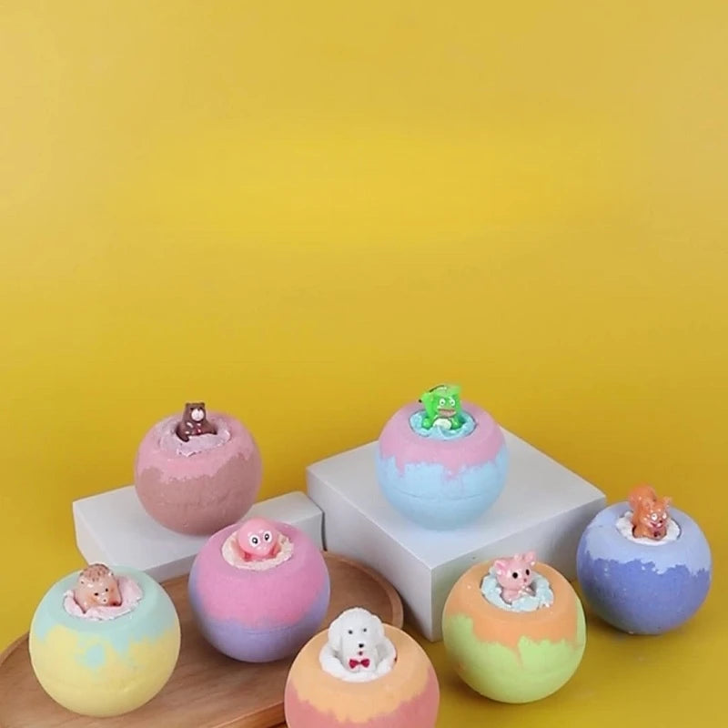 100G Bath Bombs with Surprise Toys for Kids, Inside for Kids & Boys and Girls Holiday Bubble Bath with Cheerful Scent