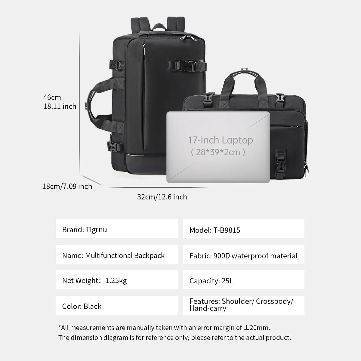 Tigernu Backpacks For Men 17&