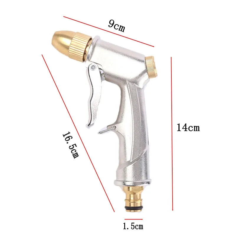 Dropshipping Garden Water Gun Sprinkler Hose Nozzle High Pressure Car Wash Metal Water Spray Guns Watering Irrigation Tools