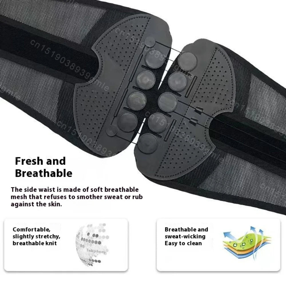 Disc Support Lumbar Brace Mesh Waist Belt Posture Corrector for Back Pain Relief Exercise Rope Support Waist Protection