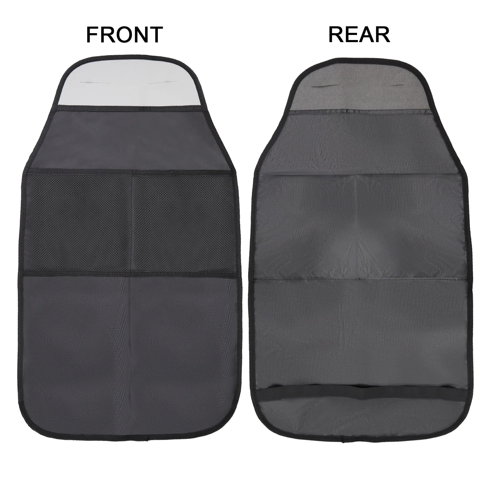 2xCar Seat Back Anti Kicking Pad Kick Mat Organizer Children Rear Seat Scuff Dirty Protection Cover for Kids Storage Accessories