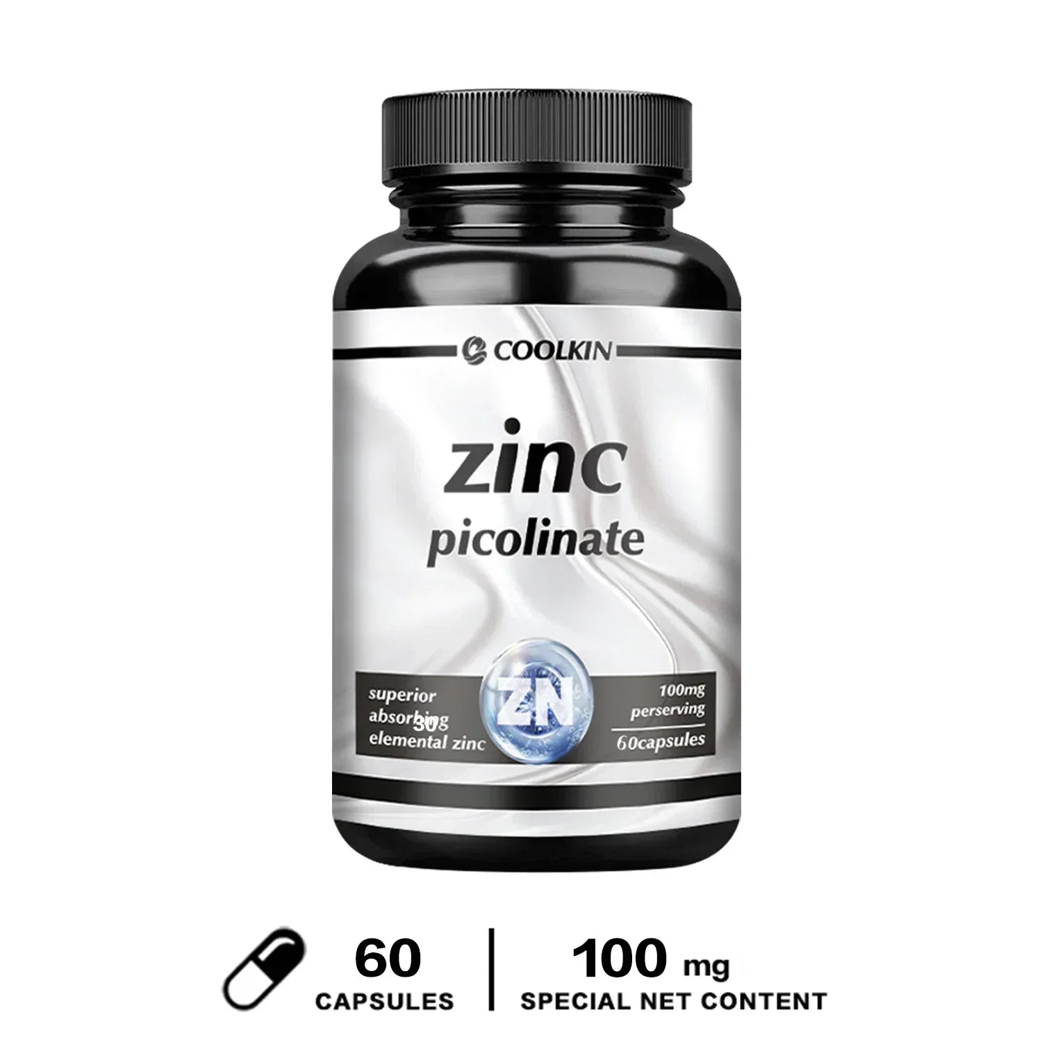 Zinc Picolinate Capsules - Boosts Immune Support, Sleep & Energy