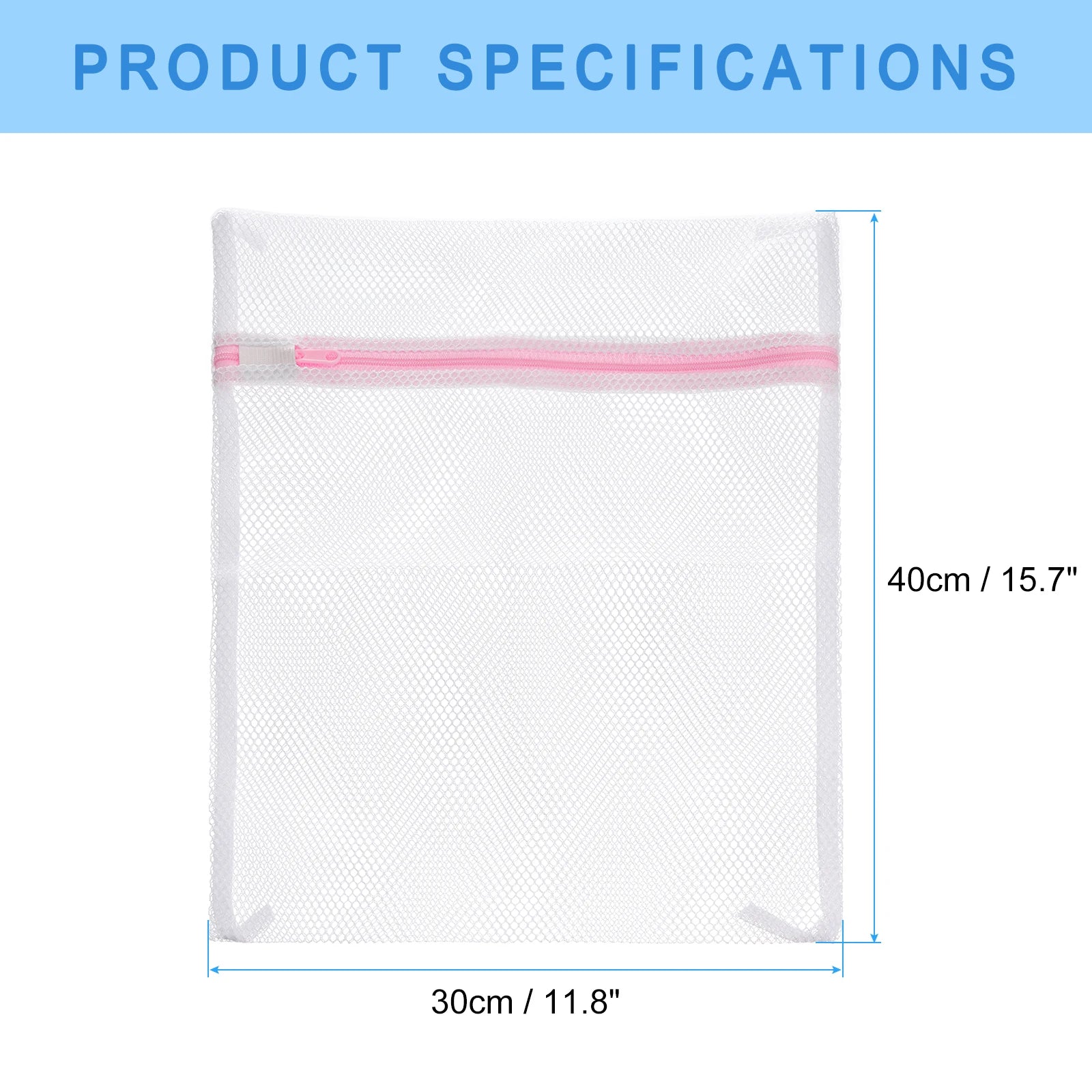 2/3/5pcs Mesh Wash Bag Mesh Laundry Bags Travel Storage Organize Bags with Zipper for Delicate Clothing Laundry Stocking