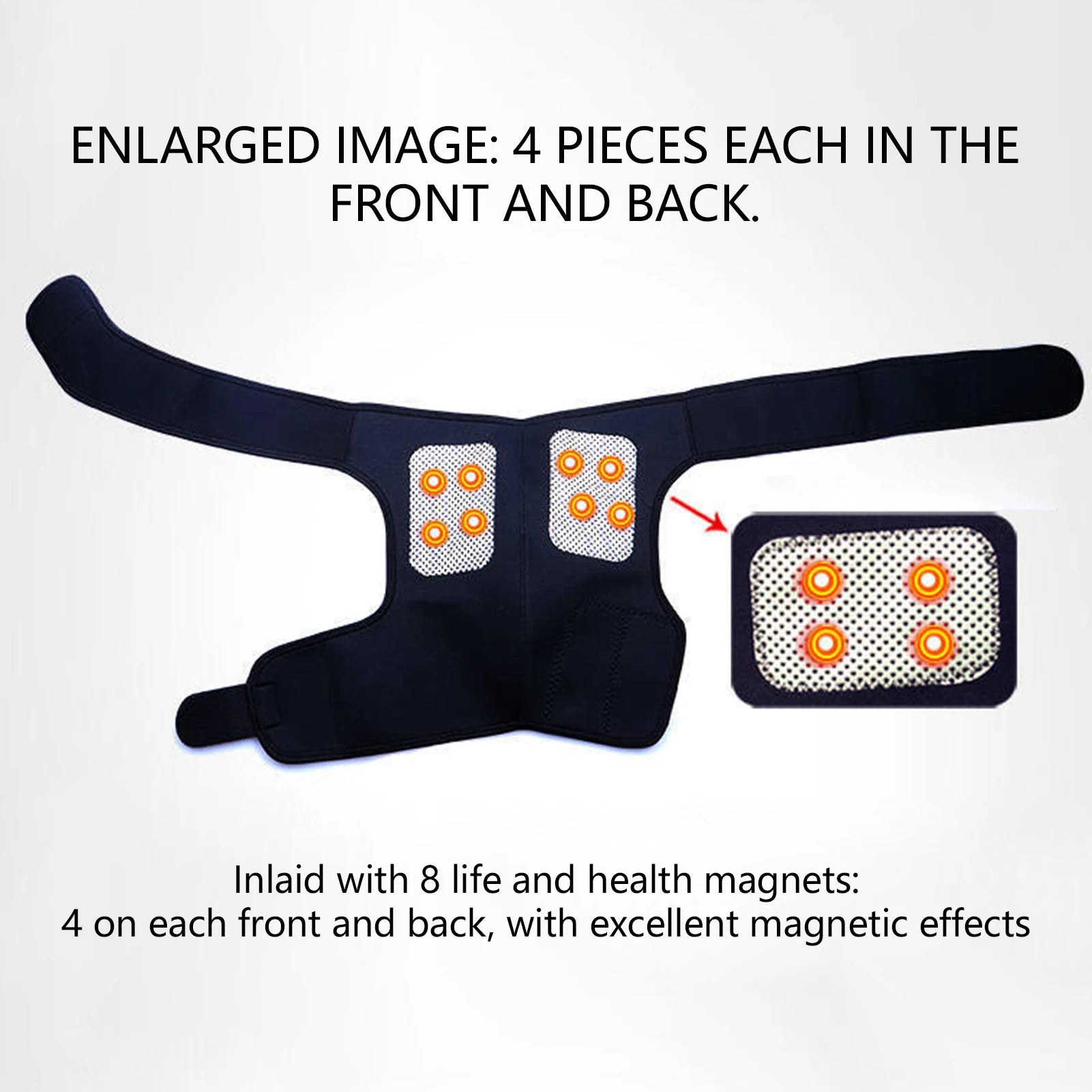 Portable Self Heating Shoulder Wrap Adjustable Thermal Therapy for Neck and Shoulder Pain Relief for Joint Pain Relief