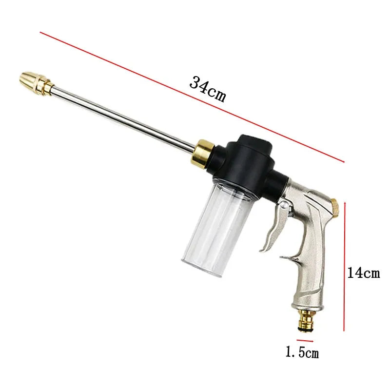 Dropshipping Garden Water Gun Sprinkler Hose Nozzle High Pressure Car Wash Metal Water Spray Guns Watering Irrigation Tools