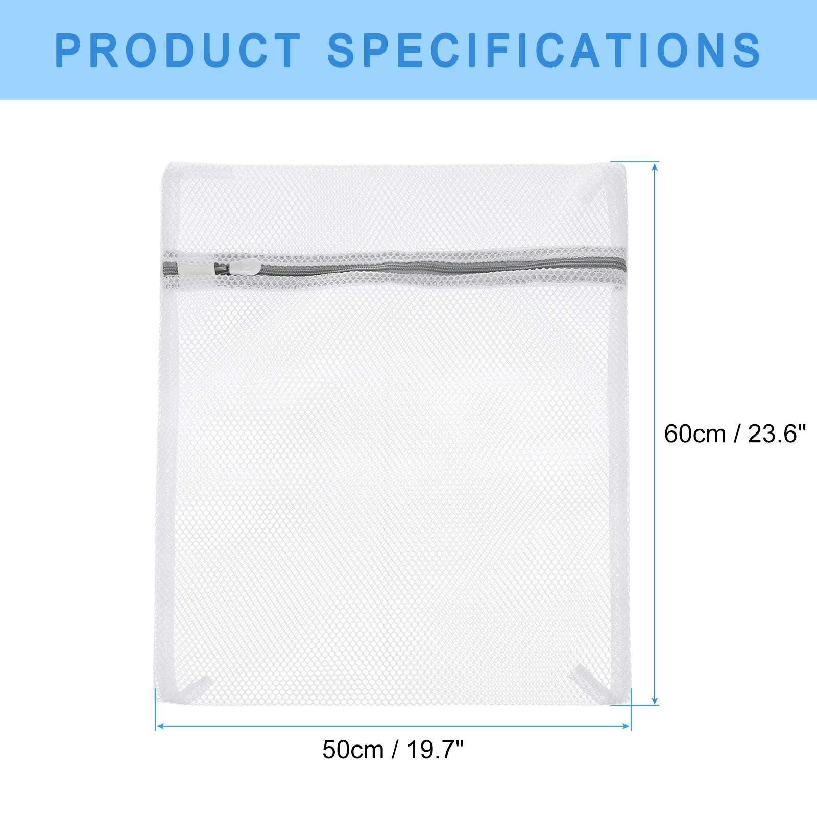 2/3/5pcs Mesh Wash Bag Mesh Laundry Bags Travel Storage Organize Bags with Zipper for Delicate Clothing Laundry Stocking