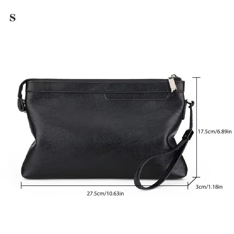 Business Clutch Bag High Quality PU Envelope Bags Fashion Brand Design Handbags Casual Travel Men&