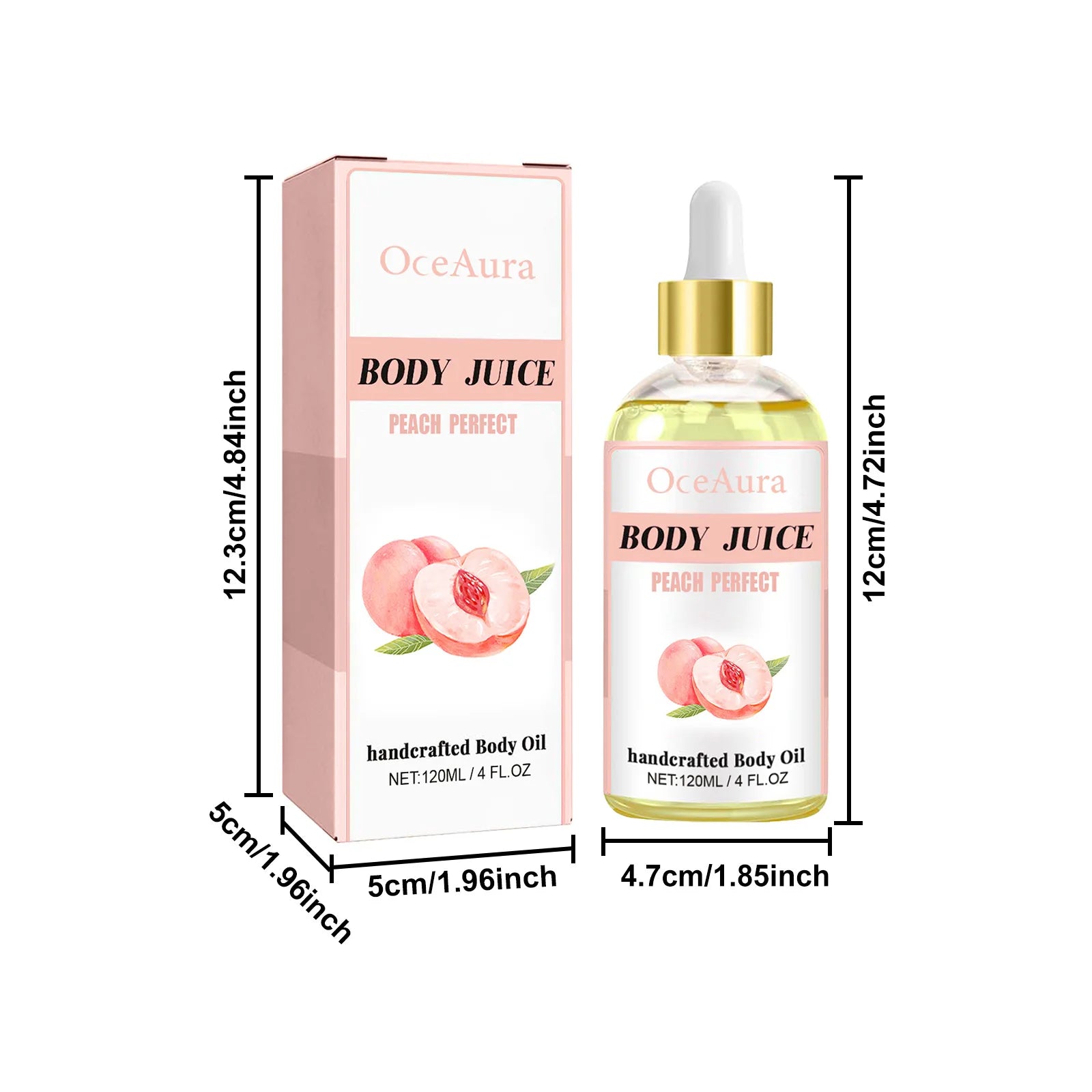 OCEAURA Handcrafted Body Oil Handcrafted Body Oil Body Oils For Women Dry Skin Massage Body Oil Moisturizing Relax 120ml