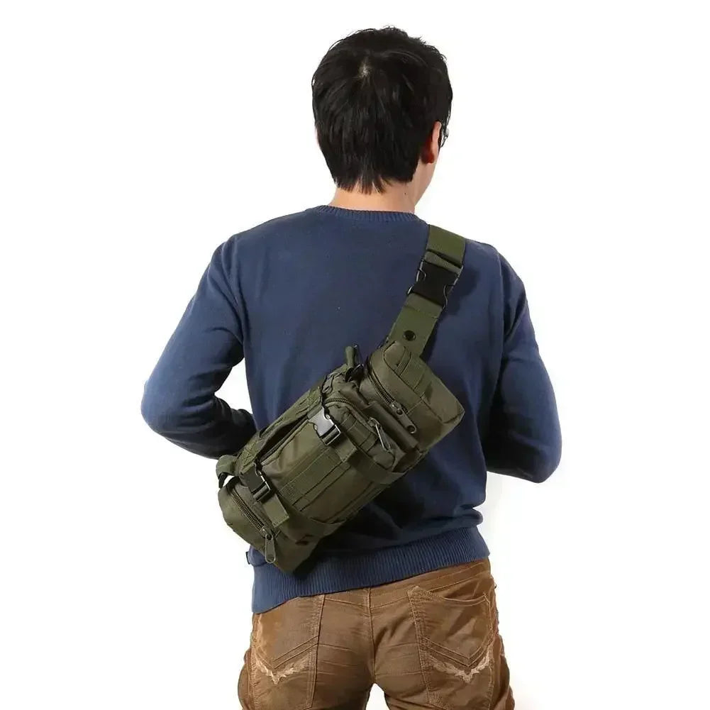Tactical Military Molle Chest Fanny Pack Backpack Camping Hiking Climbing Travel Bag Crossbody Backpack Multifunctional Handbag