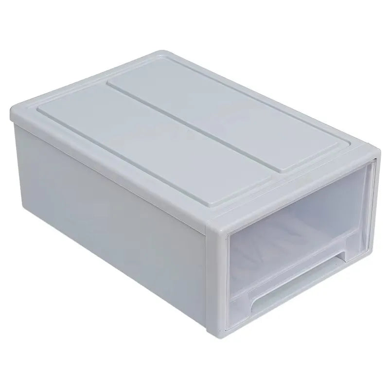 Stackable Quilt Storage Drawer Transparent Wardrobe Organizer Household Closet Storage Box Home Plastic Desktop Sundries Boxes