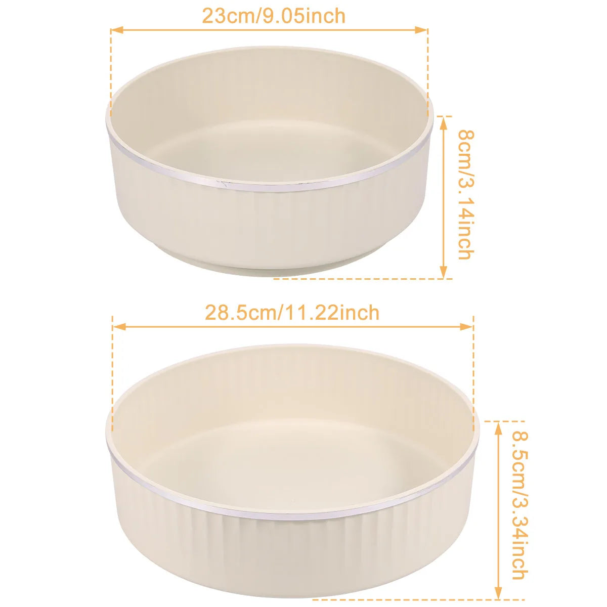 Round Storage Tray Stainless Steel 360° Revolving Turntable Kitchen Organizer Living Room Coffee Table Cosmetic Tray Home Decor