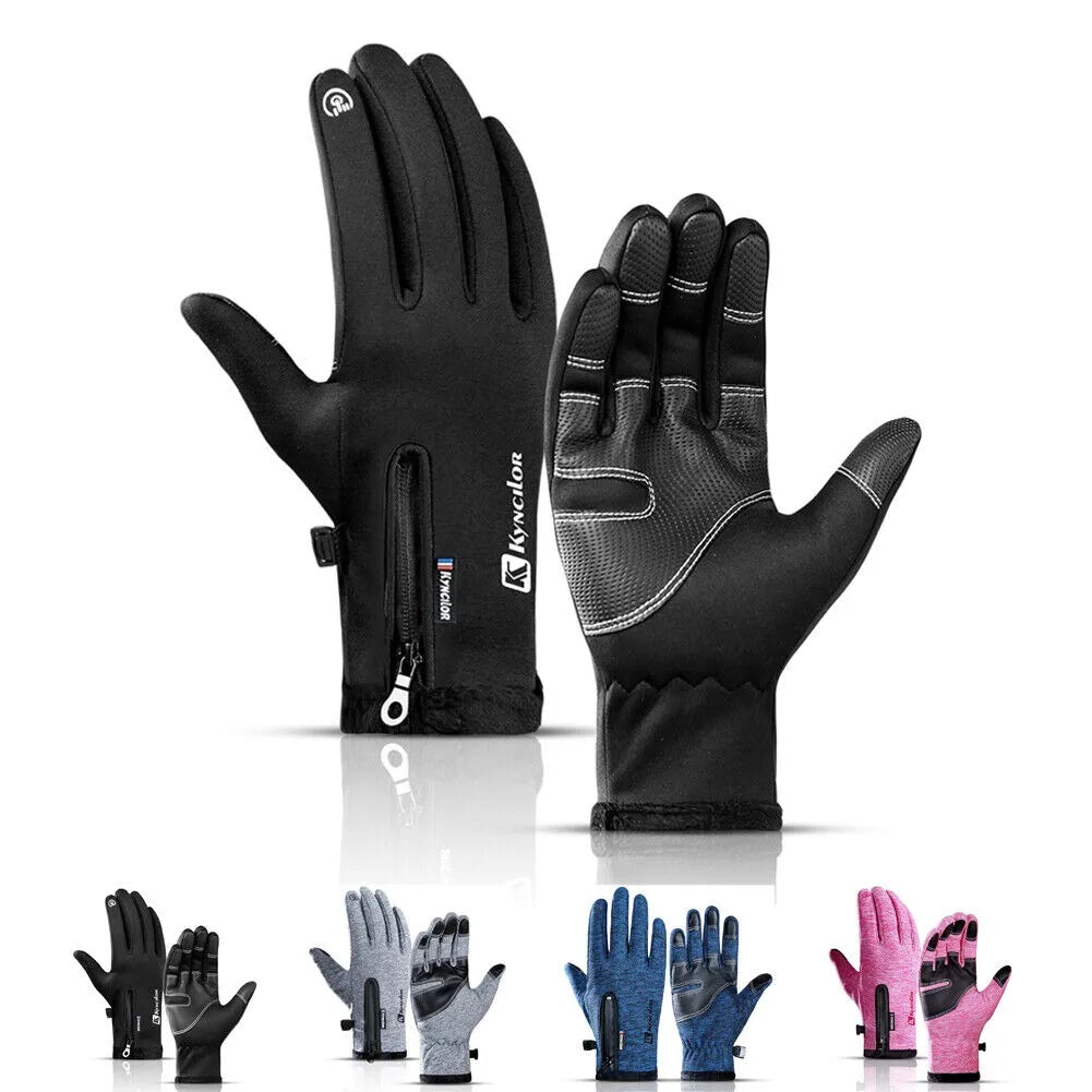Cold Weather Ski Warmer Gloves for Men Women Winter Gloves Windproof Waterproof Thermal Cycling Touch Screen Gloves Mittens