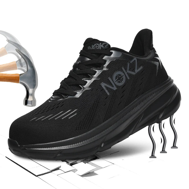 Professional Lightweight Safety Shoes Men Steel Toe Sneakers Puncture Proof Safety Work Boots Man Outdoor Safety Work Shoes 2025