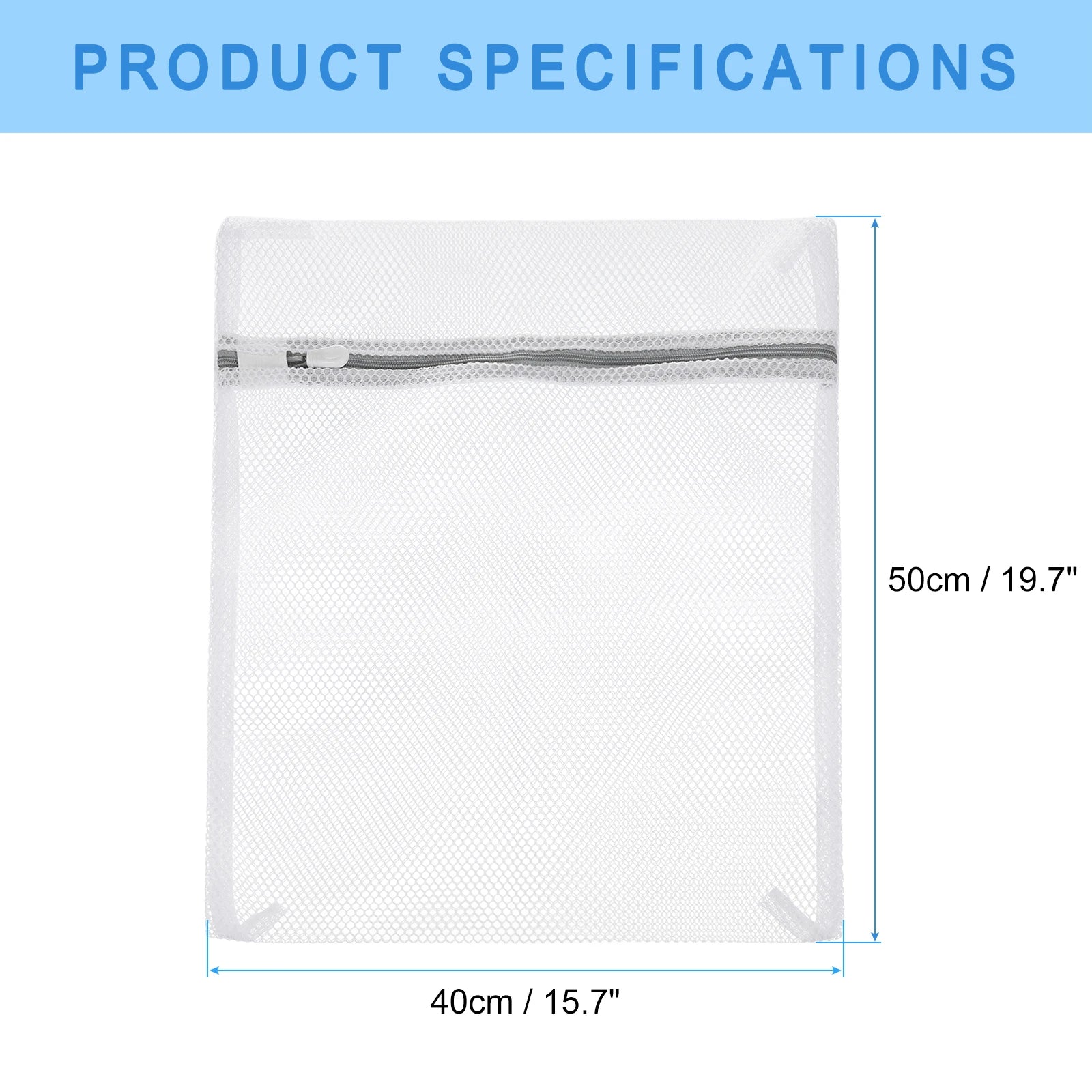 2/3/5pcs Mesh Wash Bag Mesh Laundry Bags Travel Storage Organize Bags with Zipper for Delicate Clothing Laundry Stocking