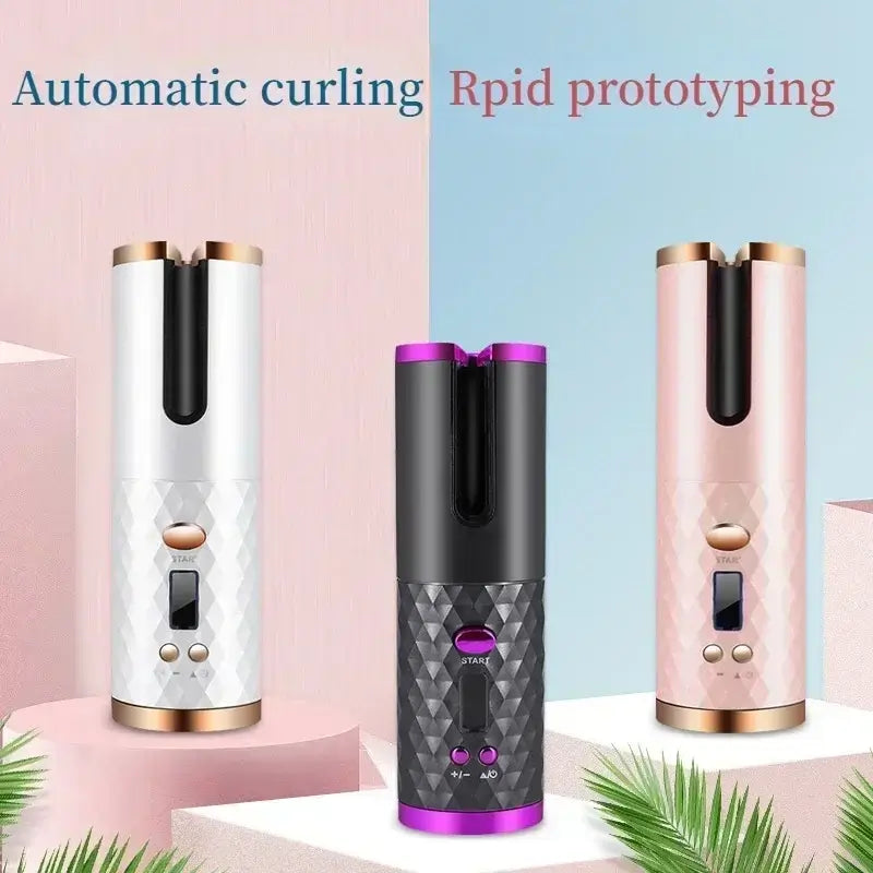 Portable Wireless Automatic Hair Curler 3 Color