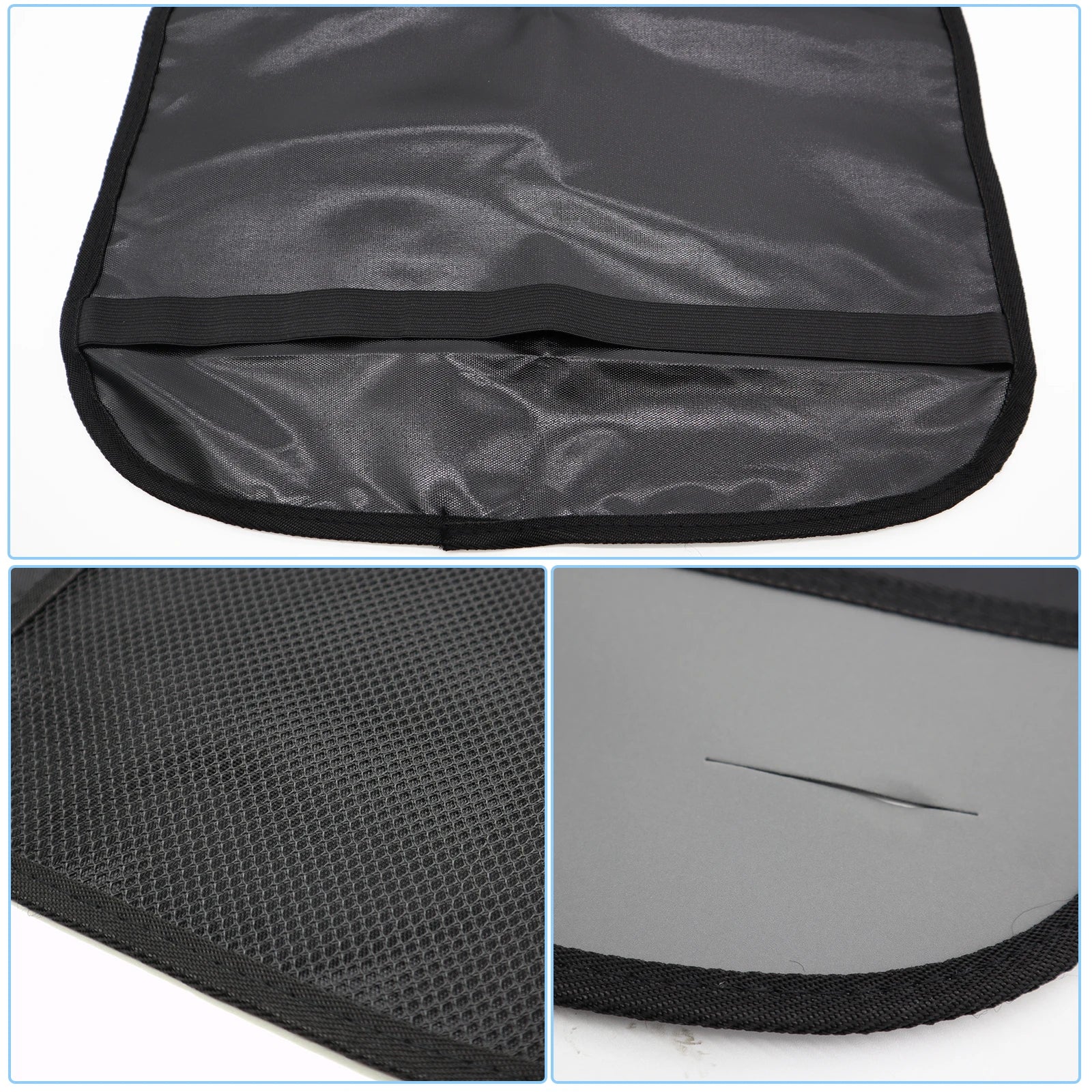 2xCar Seat Back Anti Kicking Pad Kick Mat Organizer Children Rear Seat Scuff Dirty Protection Cover for Kids Storage Accessories