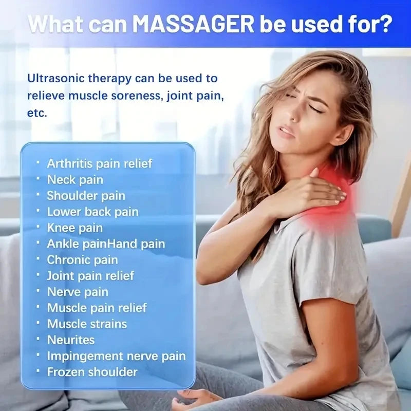 EMS Neck Massager Electric Muscle Stimulator Cervical Sticker Massage Patch Low Frequency Pulse Pads Body Pain Relief Masajeador