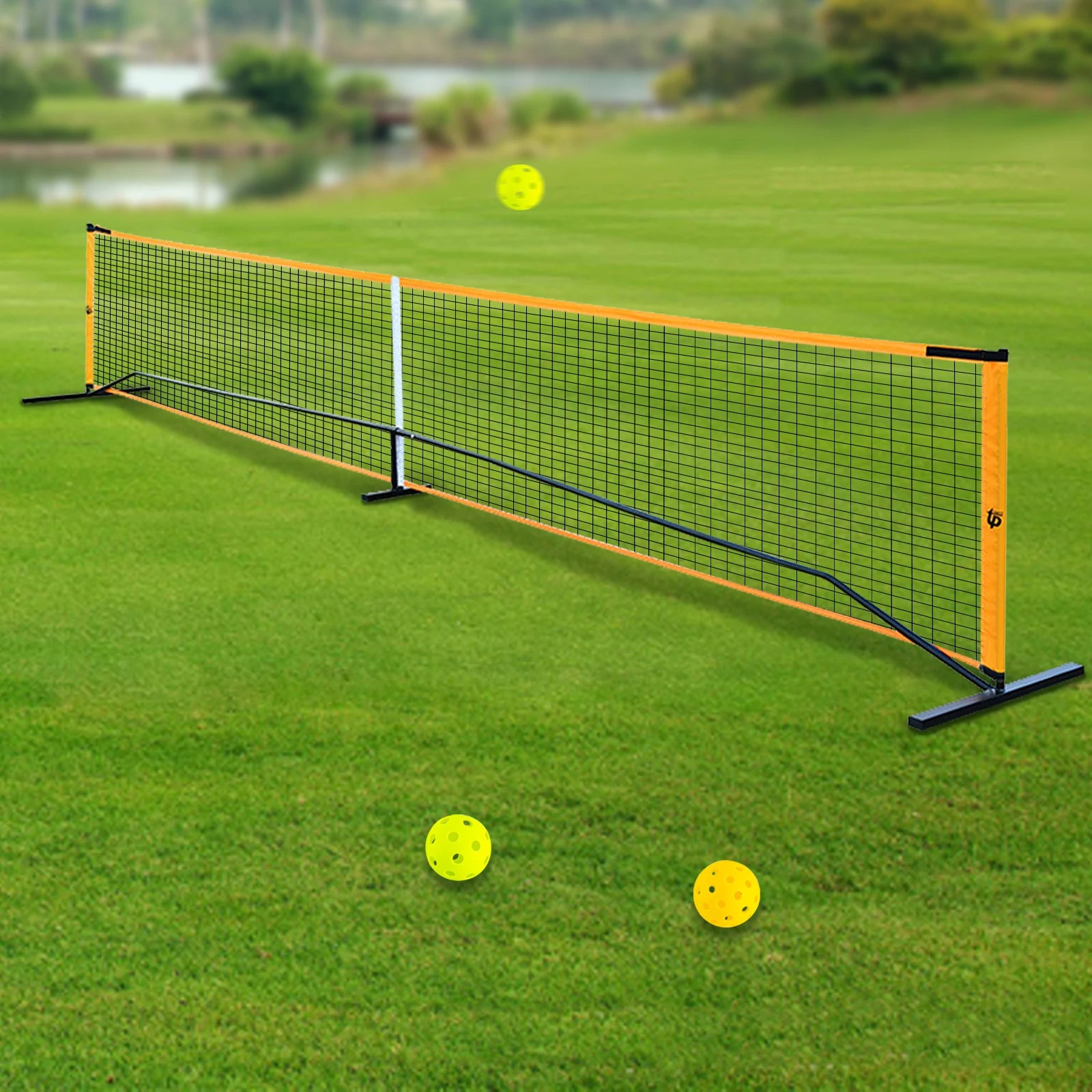 Portable Pickleball Net Set with 4 Pickleball Paddles Outdoor Pickleballs and Carry Bag also suitable for badminton, tennis