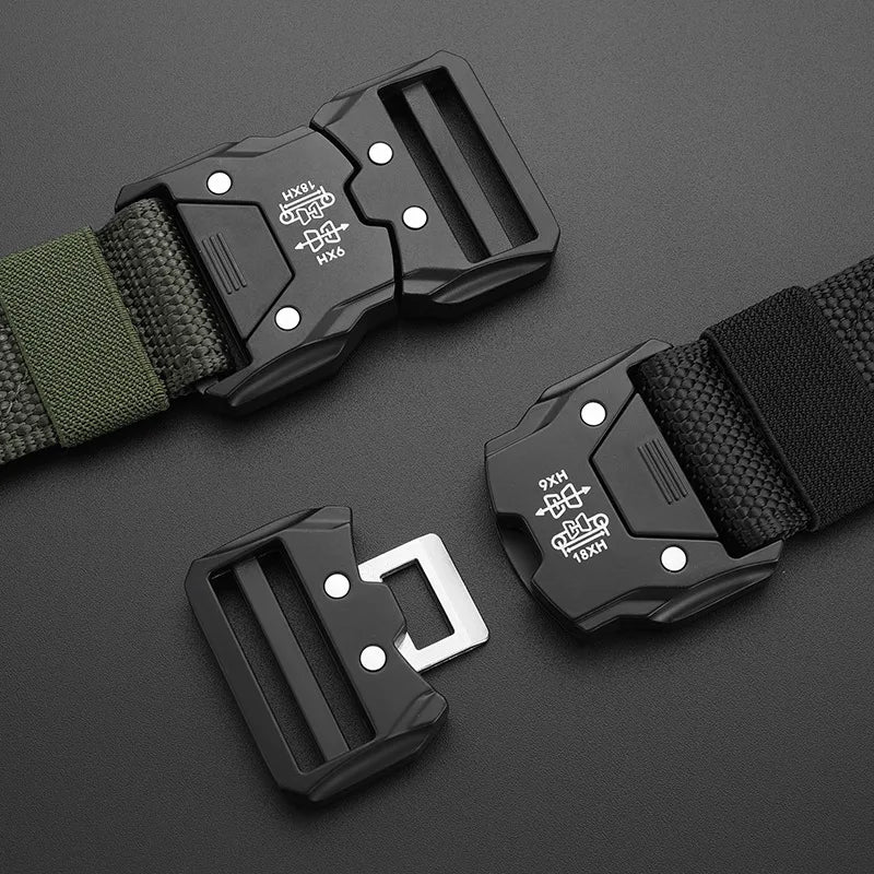 2PC Tactical Waist Belt - Durable Automatic Buckle, Perfect for Outdoor Adventures, Unisex Accessories for Men and Women