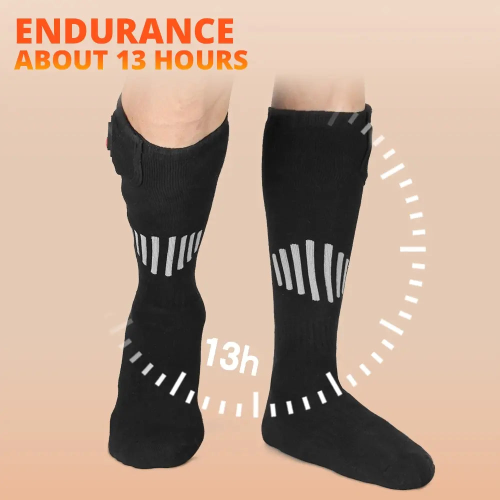 Winter Heated Socks 5000mAh APP Control Thermal socks Electric Heating Ski Socks Thermal Heated Foot Warmer Ski Sports