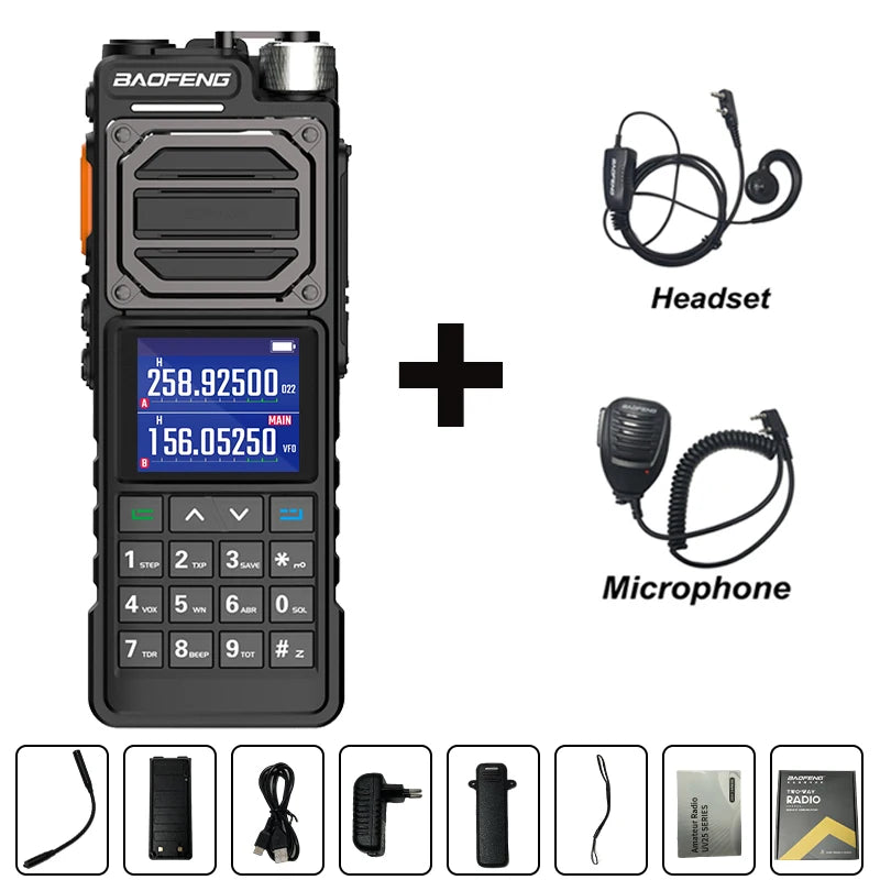 BAOFENG UV-25M Ham Radio High Powerful Tactical Walkie Talkie Full Band 10W Type-C 999CH 2 Way Radio BAOFENG NEW Upgrade UV-25