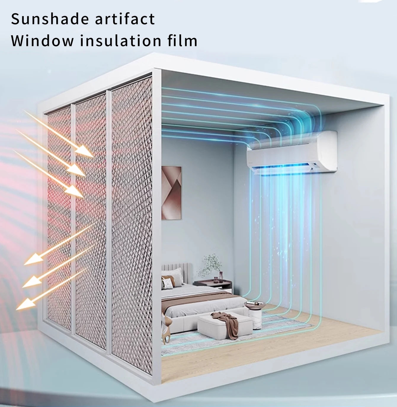 Window and roof sunshades, sun visors and sunshade insulation film,door curtains,DIY can be cut, car sunshades,Indoor insulation