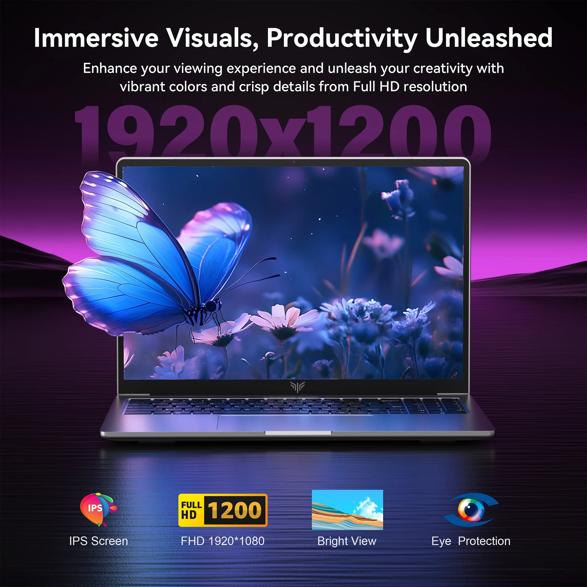 ACEMAGIC Laptop Intel N97 Ultra Thin Office RAM 16GB SSD 512GB Portable Laptop DDR4 1920 * 1200 HD Display 60HZ