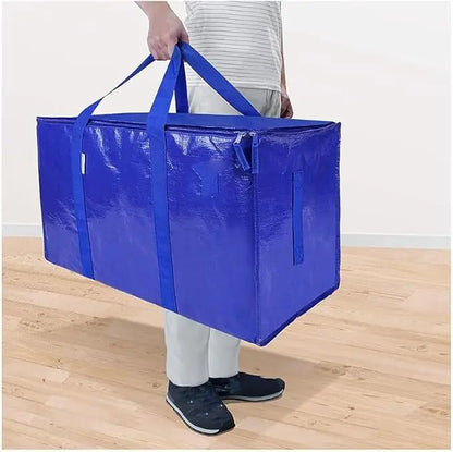 6 Pack Extra Large Moving Bags Heavy Duty with Zippers &amp; Carrying Handles, Durable Storage Bags Moving Boxes for Closet Organize