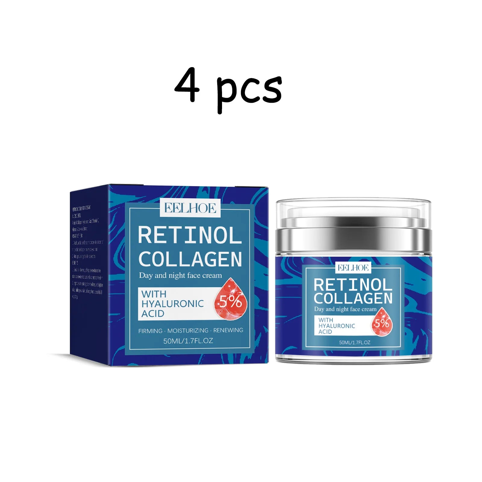 EELHOE Retinol Collagen Face Cream Fade Fine Lines Brightening Skin Tone Improve Skin Elasticity Tightening Face Care Cream