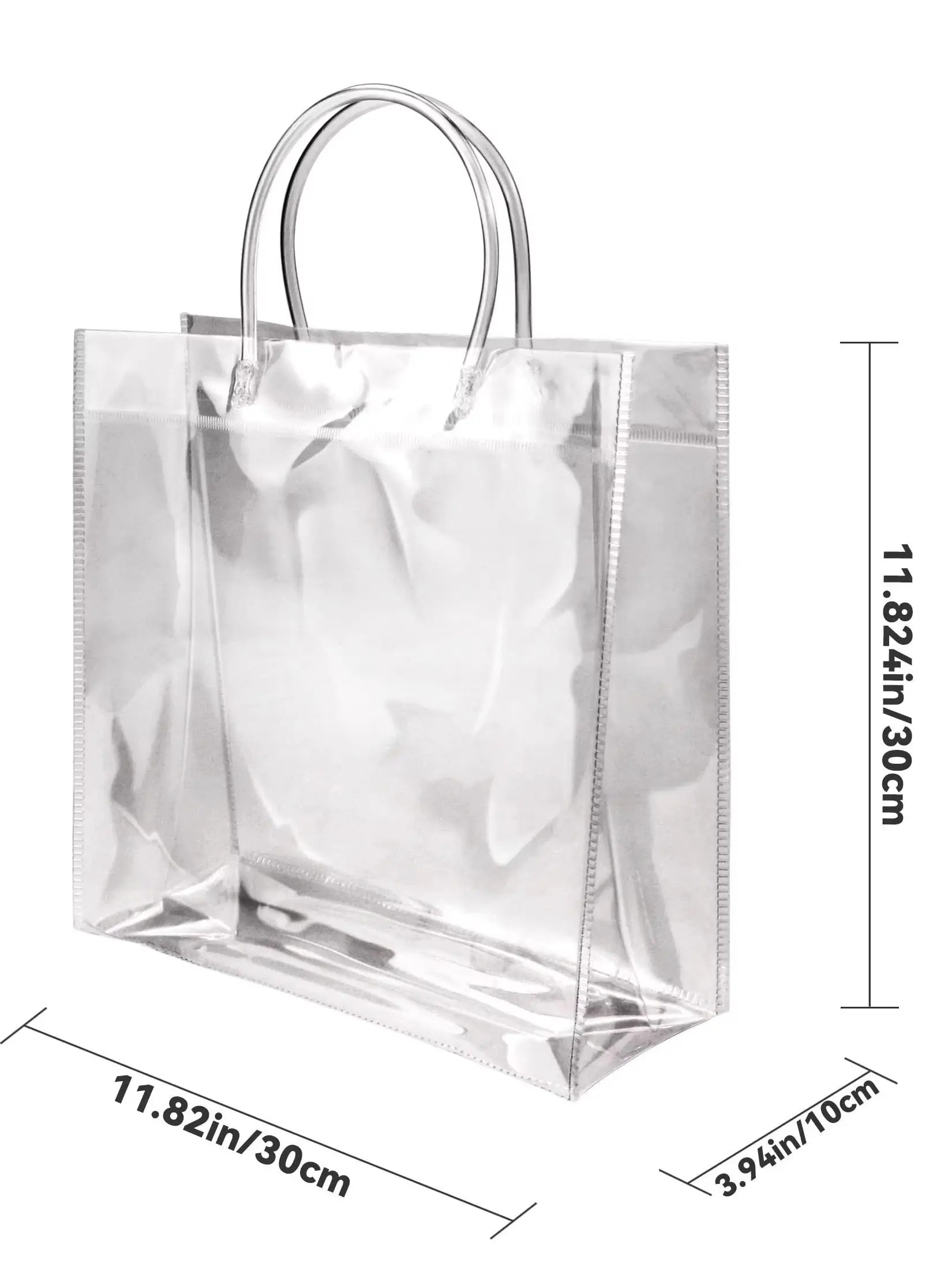20-Pack Clear Plastic Gift Bags with Handles