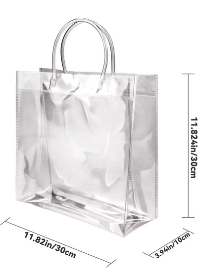 20-Pack Clear Plastic Gift Bags with Handles