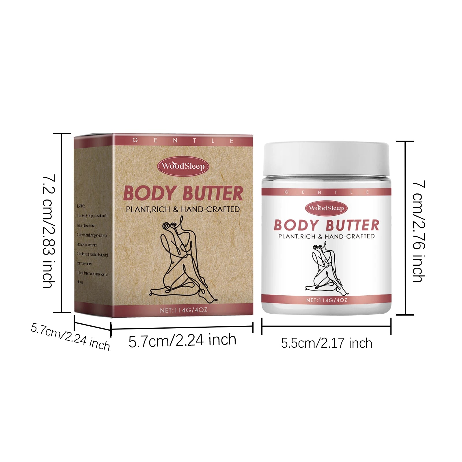 Woodsleep Moisturizing Body Cream Repair Dryness and Roughness Non-greasy Smoothing Firming Reduce Wrinkle Darkness Body Butter