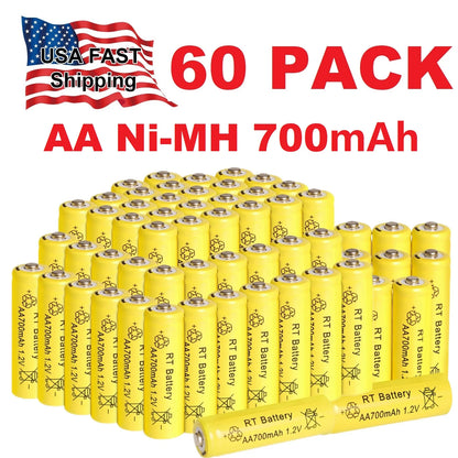 10-60PCS 8000mAh 1.2V AA Ni-MH Rechargeable Battery, Suitable for Remote Control, Toy Flashlight, Wireless Keyboard, Mouse