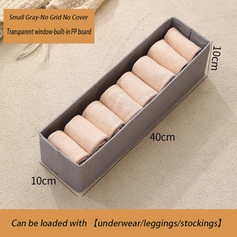 1-3Pcs Pants Storage Box Clothes Organizers of Cabinets and Drawers Fabric Foldable Boxes for Bedroom Wardrobe Organization Home
