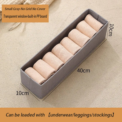 1-3Pcs Pants Storage Box Clothes Organizers of Cabinets and Drawers Fabric Foldable Boxes for Bedroom Wardrobe Organization Home