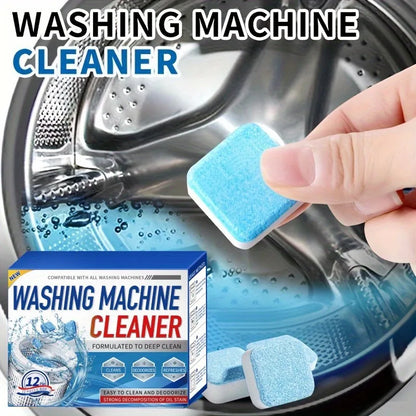 12/24 PCS Washing Machine Cleaning Tablets Powerful Effervescent Washer Cleaner Deodorize Descale For Home Laundry Use
