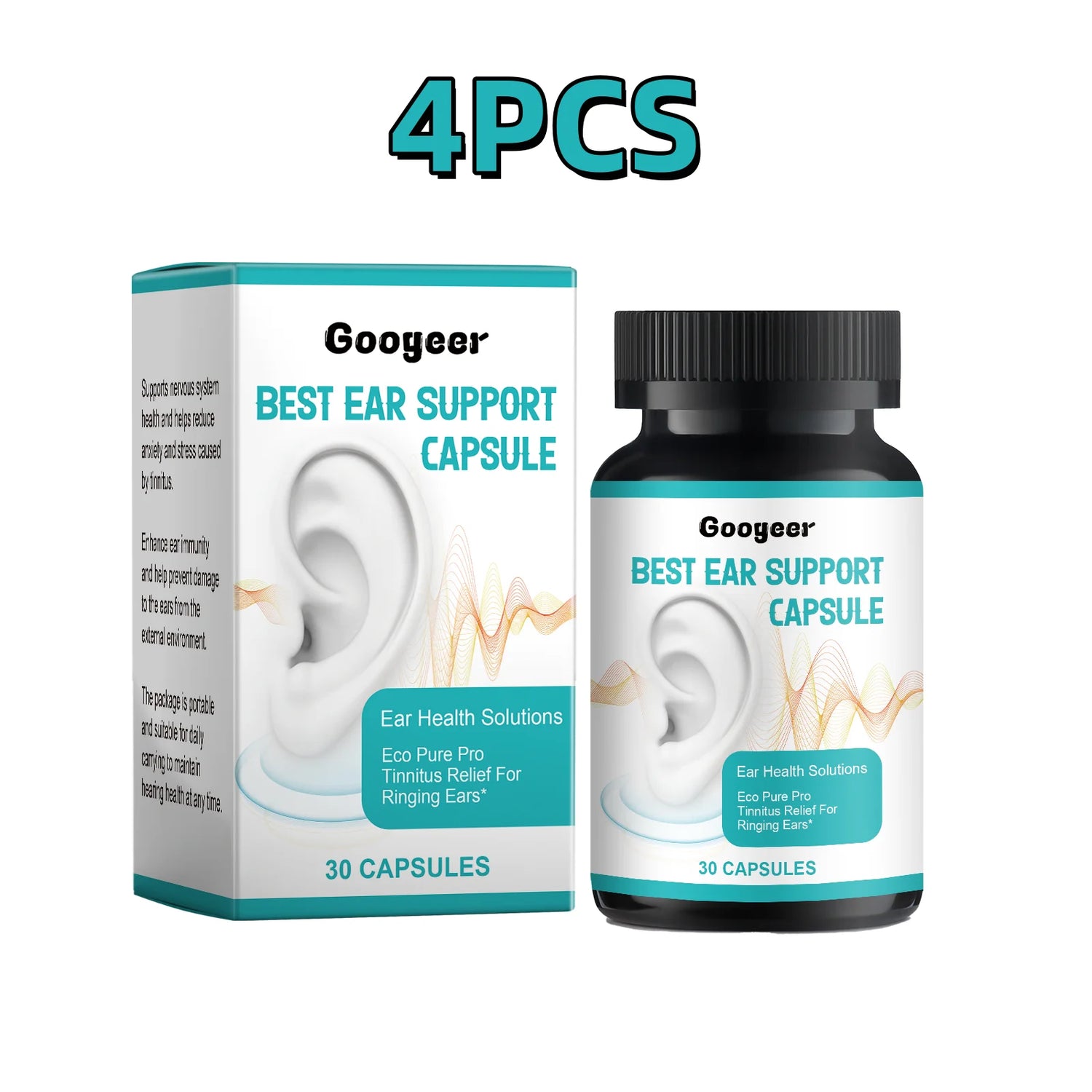 30pcs Googeer Tinnitus Relief Capsules Protect Ear Cells Health Provide Nutrition Keep Clear Hear Body Treatment Capsules