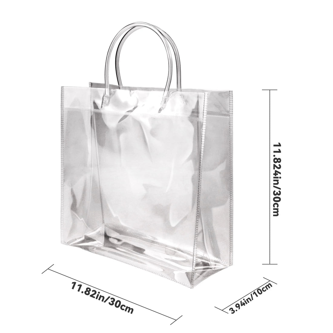 20-Pack Clear Plastic Gift Bags with Handles