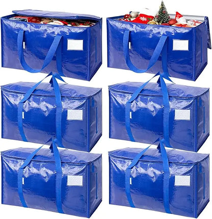 6 Pack Extra Large Moving Bags Heavy Duty with Zippers &amp; Carrying Handles, Durable Storage Bags Moving Boxes for Closet Organize